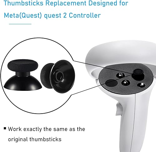 Miniatura 2 de Paquete de 1 palancas de repuesto para controlador Meta Oculus Quest 2, kit de reparación de palillos analógicos personalizados para Meta Quest 3,