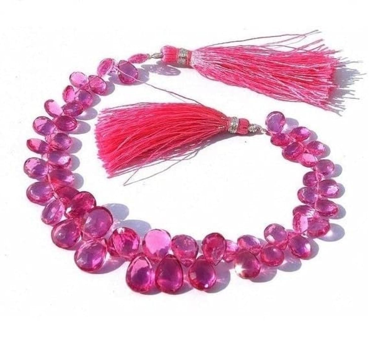 Rubelite Pink Quartz facetté pour créer vos bijoux de mariage et accessoires de soirée élégants