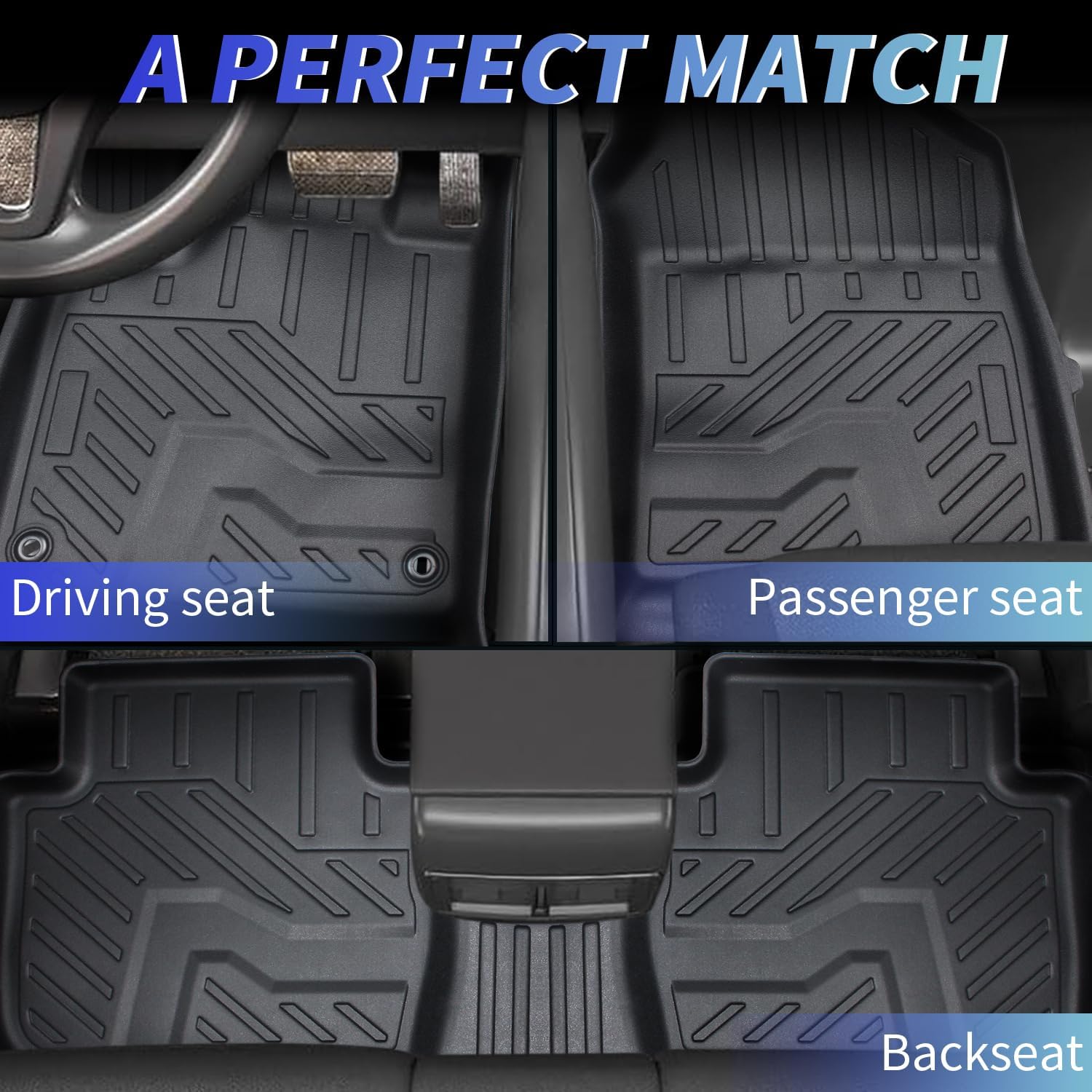 floor mats for 2023 2024 2025 2026 honda hr-v (include hybrid),2 rows floor mats & backrest mats & trunk mat for honda hr-v accessories,full set hr-v (2023-2026)