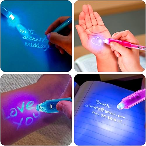 Miniatura 6 de Rotulador de tinta invisible personalizado que desaparece escritor de mensajes de espía secreto personalizado con luz UV entretenimiento de