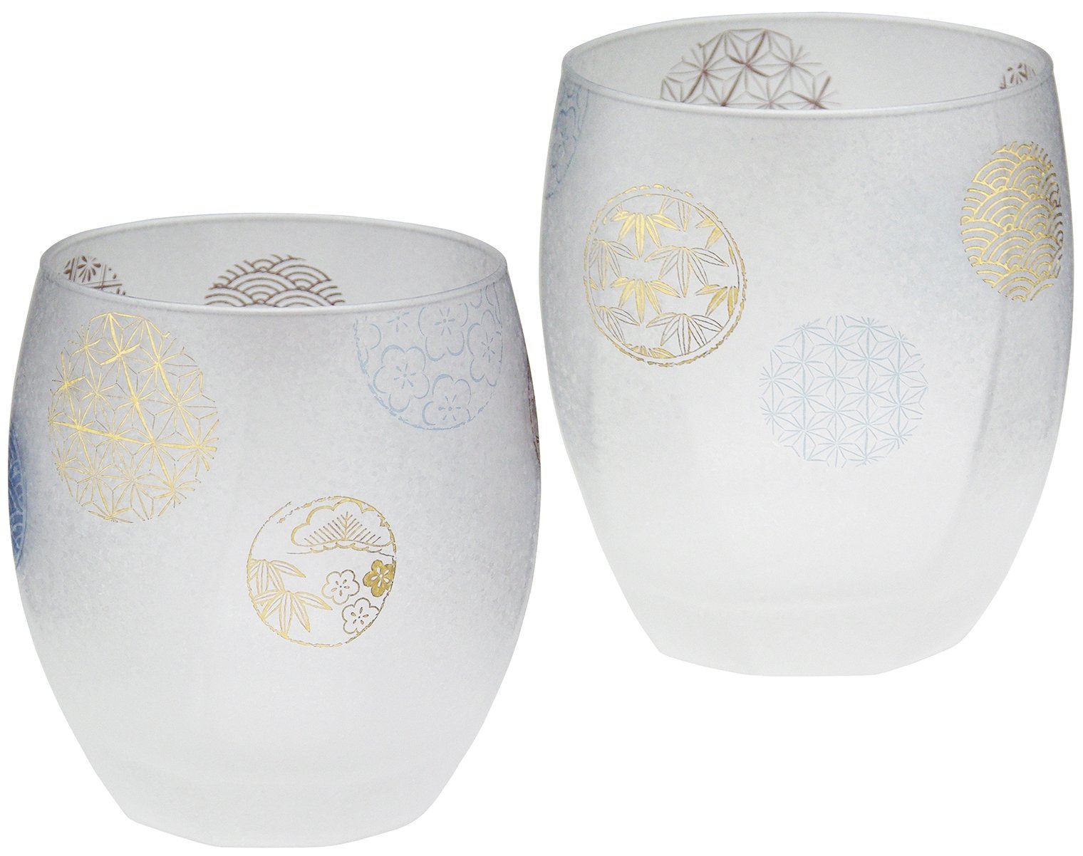 ADERIA S6214 Premium Nippon Taste, Round Crest, 11.6 fl oz (345 ml), Rock Glass, Pair Set, Made in Japan, Whiskey, Glasses, Stylish, Shochu, Whiskey Glass, Gift, Women's, Mother's Day, Dishes,