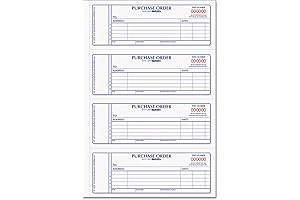 Rediform 2-Part Carbonless Purchase Order Books for Streamlined Ordering and Tracking (400 Duplicate Sets)