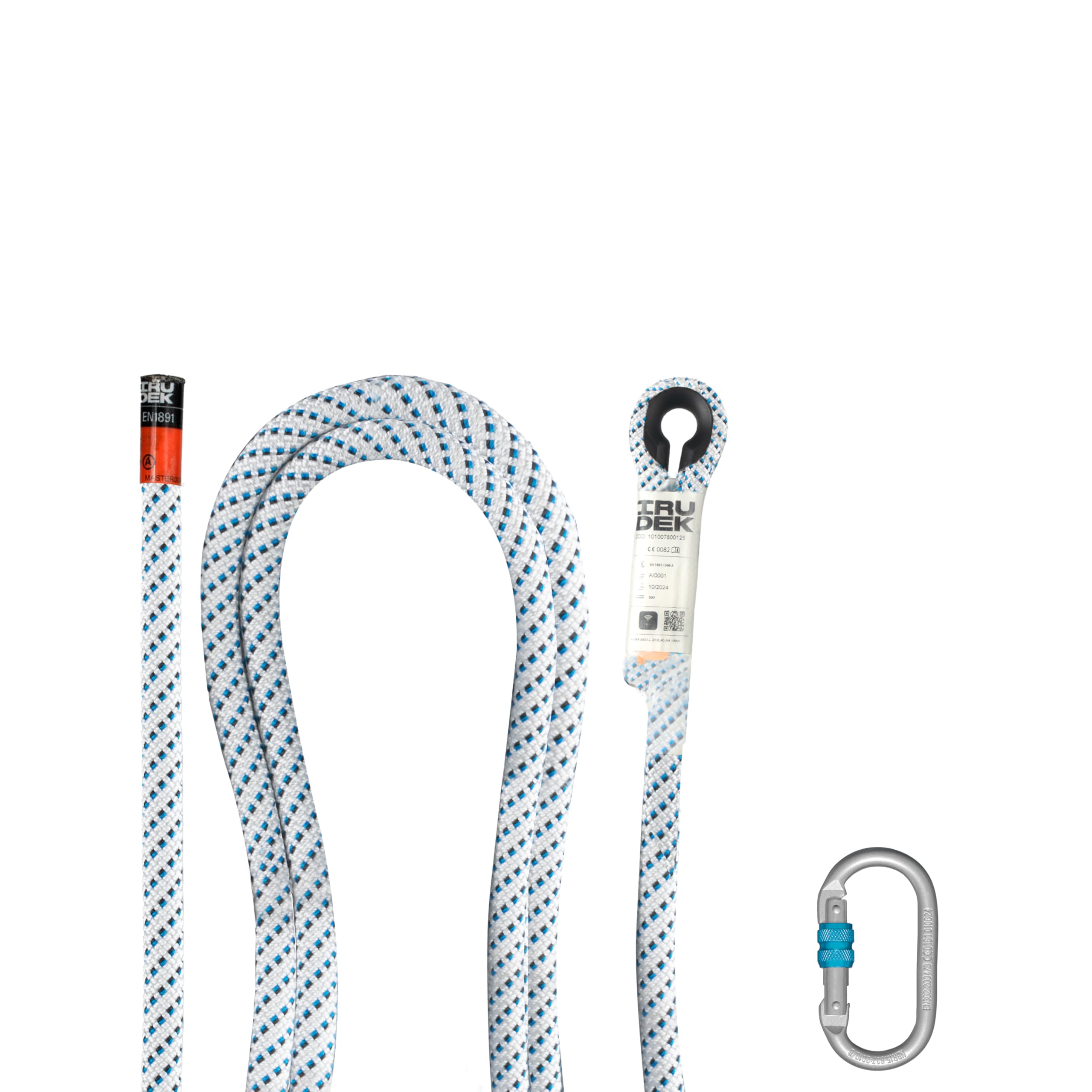 Irudek Konda 11 mm – Corda semi-statica EN 1891A, tratto di 20 m, elevata resistenza alla trazione e all'abrasione, costruzione kerntovaglia, durevole e maneggevole