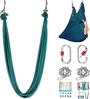 5.5 Yards Aerial Silk Swing Outdoor Hammock Aerial Yoga Swing For Adults,Aerial Yoga Hammocks for outside
