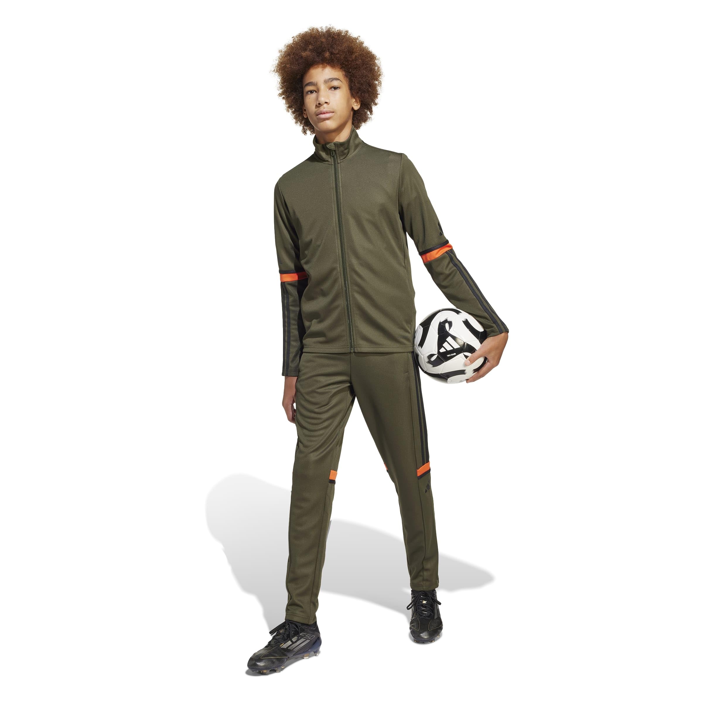 adidas Uniseks - dzieci SQUADRA25 TRAINING JACKET KIDS, night cargo/black/semi impact orange, 11-12 Years