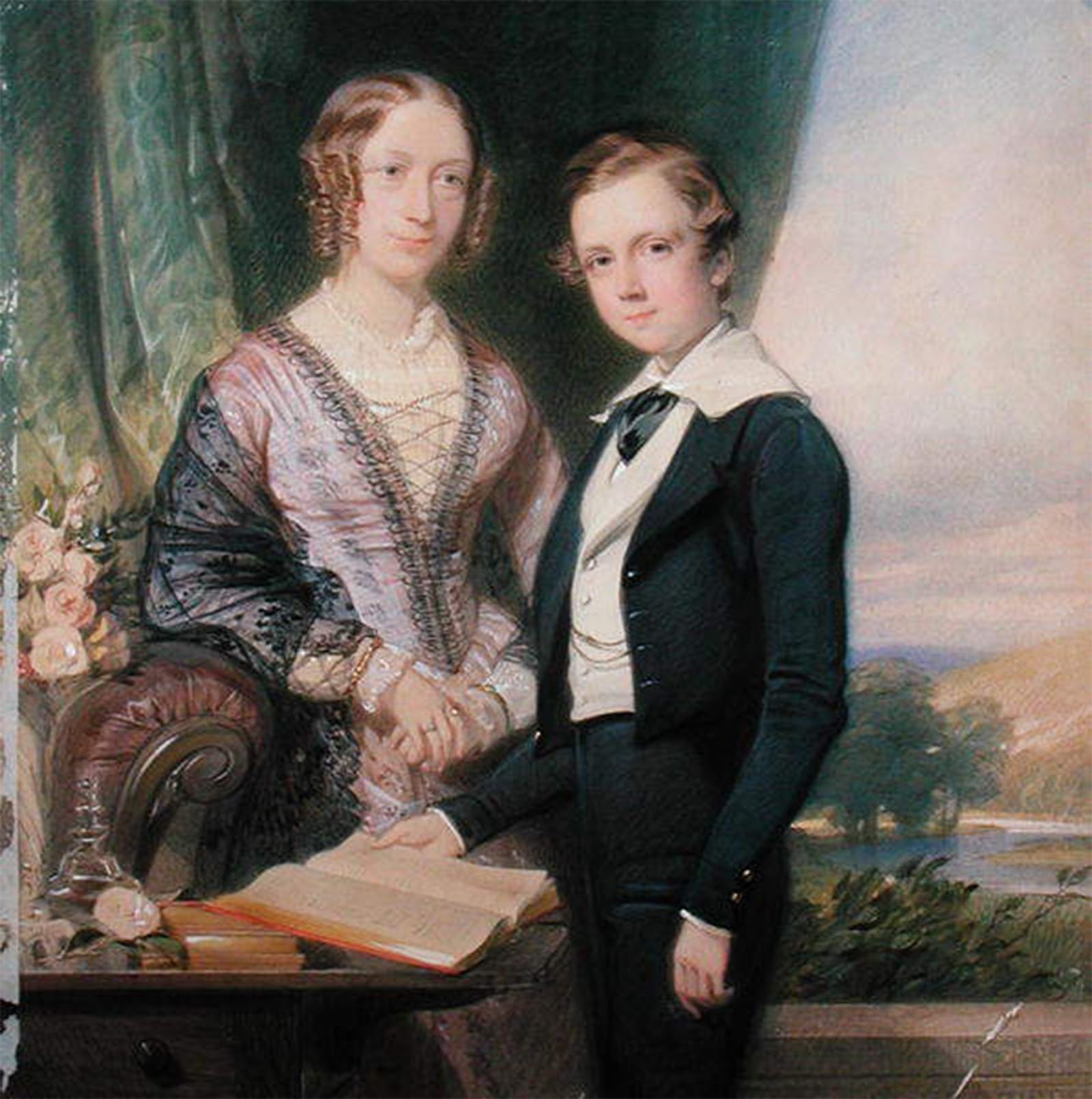 ARTXLXXBN Famous Print Painting Colorful Art Print Portrait of an Famous Young Man Standing by George Richmond Canvas Art Decorations for Home Decor 60x90cm