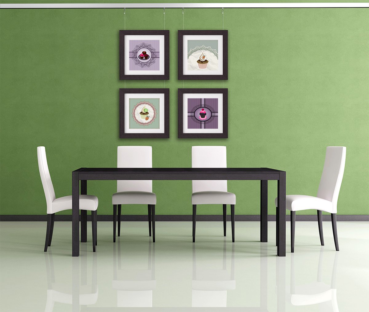 Leha Bilderschienen Galerieschienen Classic Komplett-Set 10m, weiß