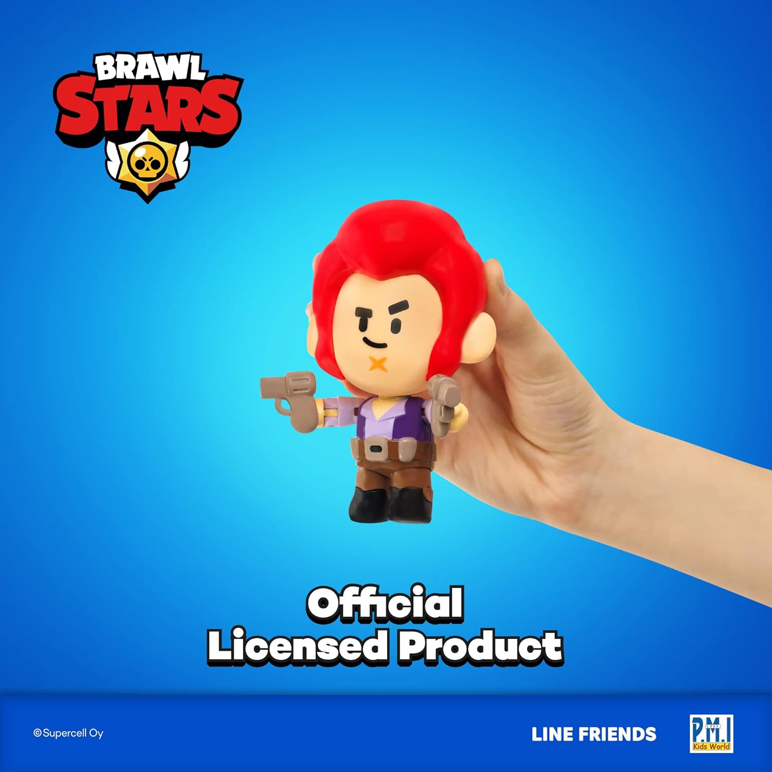 P.M.I. Brawl Stars Action Figures | 2-Pack Articulated Toys with Movable Arms & Legs | Includes Leon & Spike or Bo & Crow (Random) | 4.5" Official Licensed Collectibles for Gamers & Fans