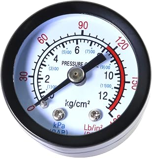 MEETOOT 1-Pack Air Pressure Gauge 1.65