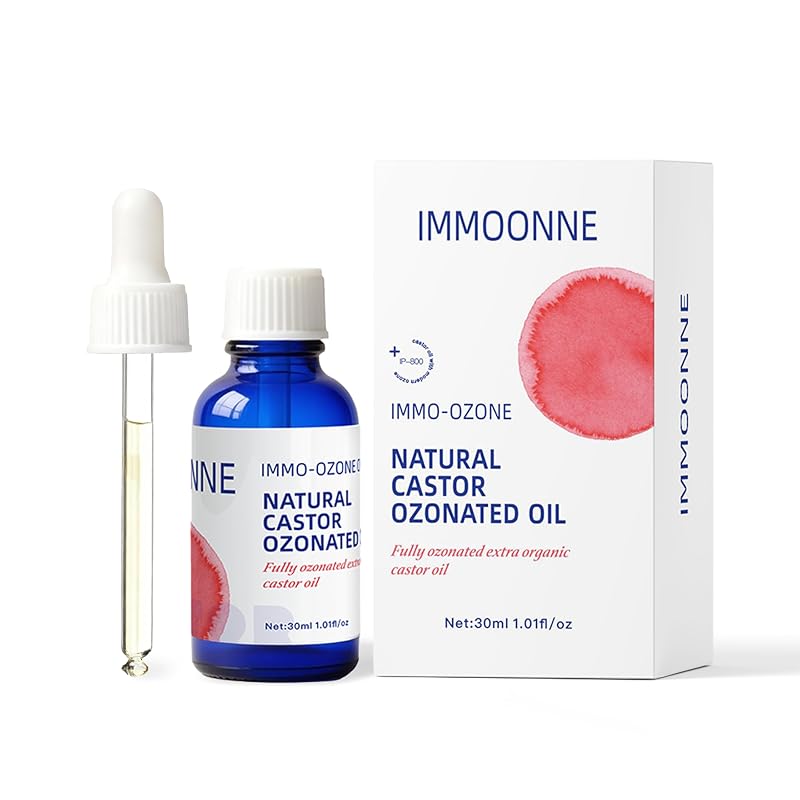 Óleo de rícino ozonizado IMMOONNE para cuidados dos cabelos, 30 mL