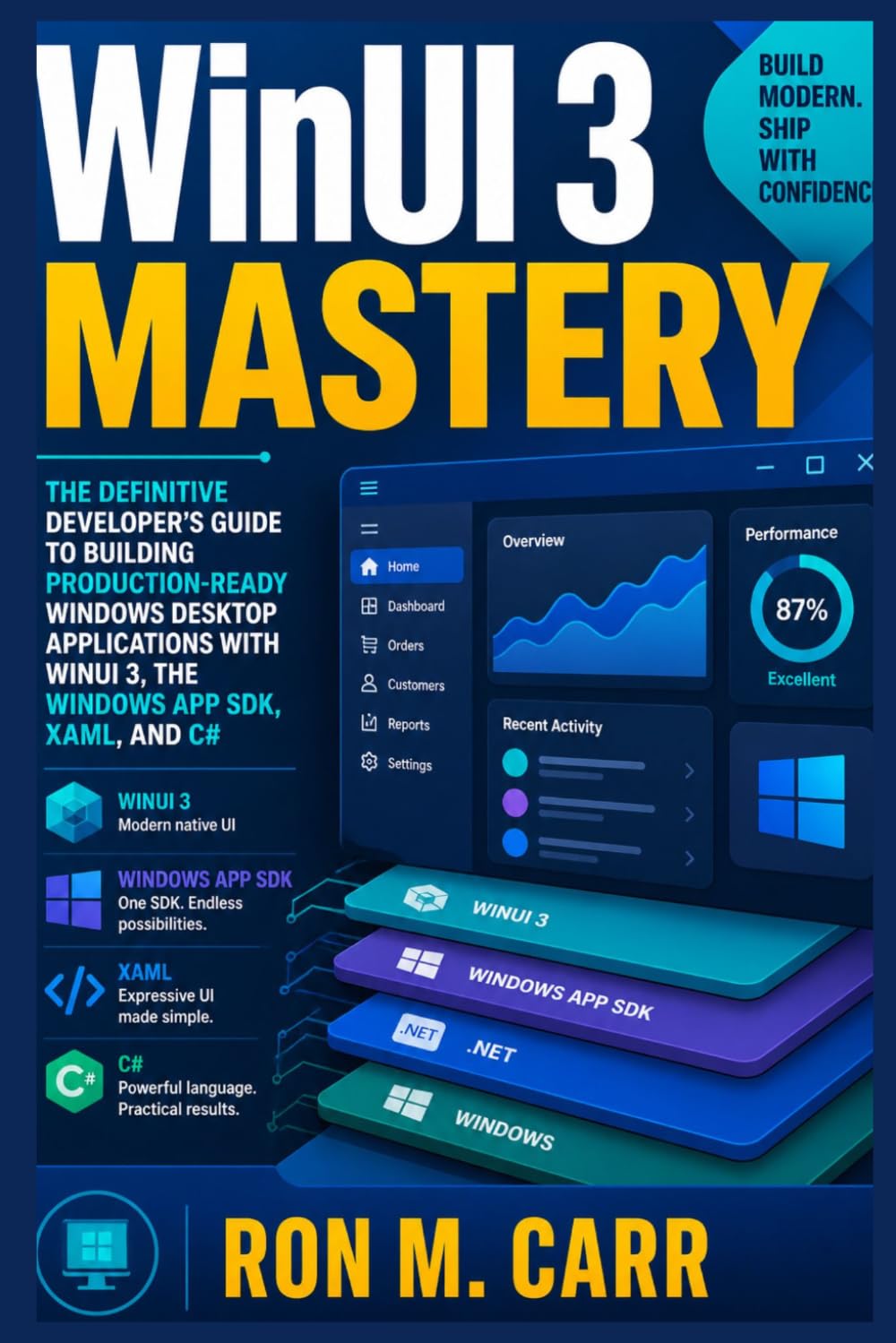 WinUI 3 Mastery: The Definitive Developer’s Guide to Building Production-Ready Windows Desktop Applications with WinUI 3, the Windows App SDK, XAML, and C#
