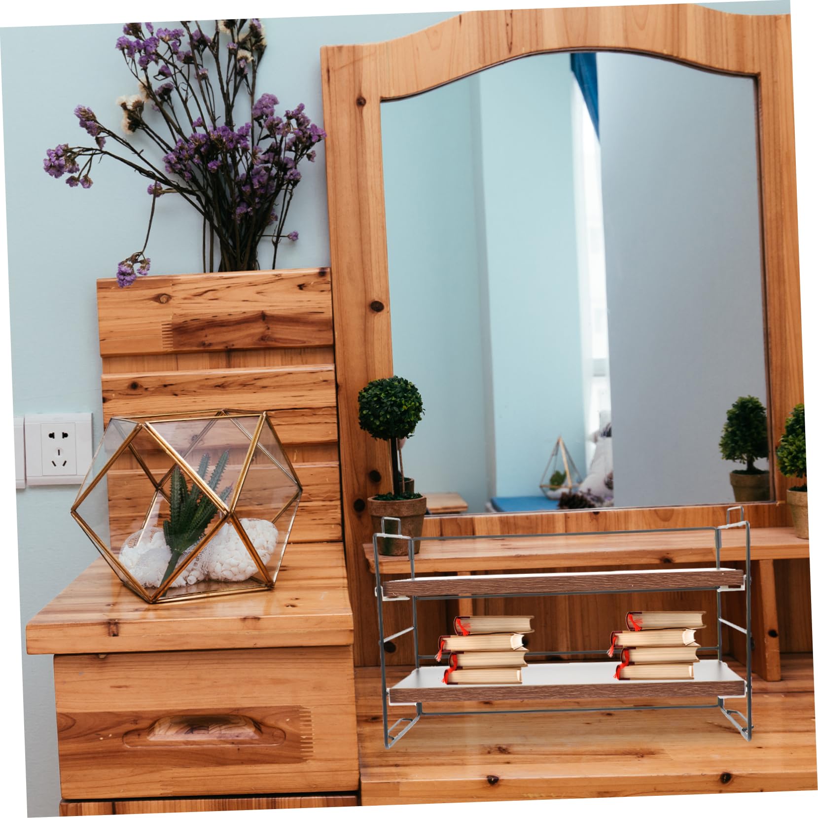 SEWACC Étagère De Rangement Simple Pour Bureau Maison Et Organisation De Documents Cosmétiques Et Articles Divers