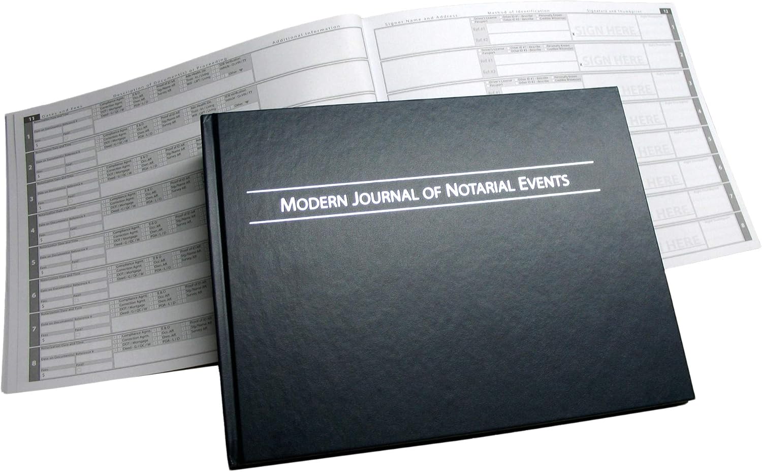 Journal of Notarial Events with Touch Pad (Hardcover)