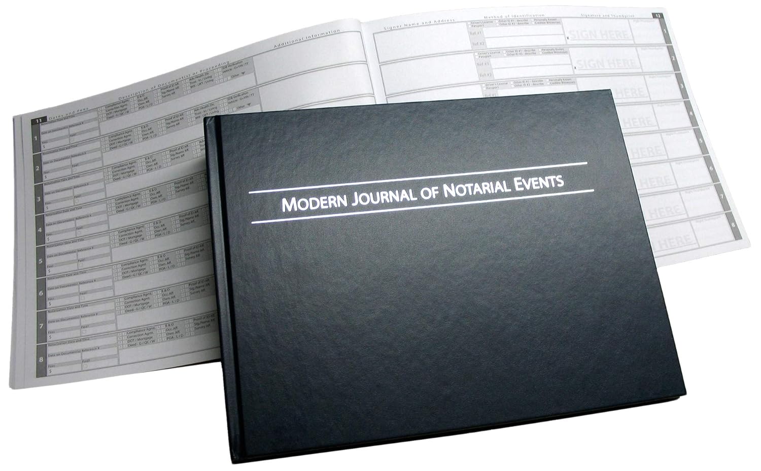 Journal of Notarial Events with Touch Pad (Softcover)