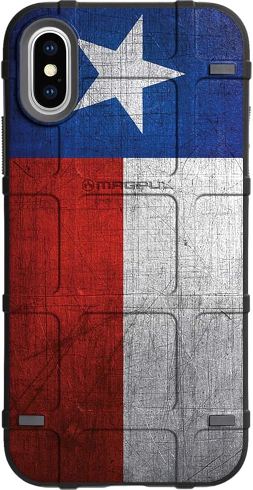 Amazon Com Limited Edition Customized Prints By Ego Tactical Over A Magpul Mag1094 Bump Case For Apple Iphone X Xs 5 8 Weathered Texas State Flag Cell Phones Accessories