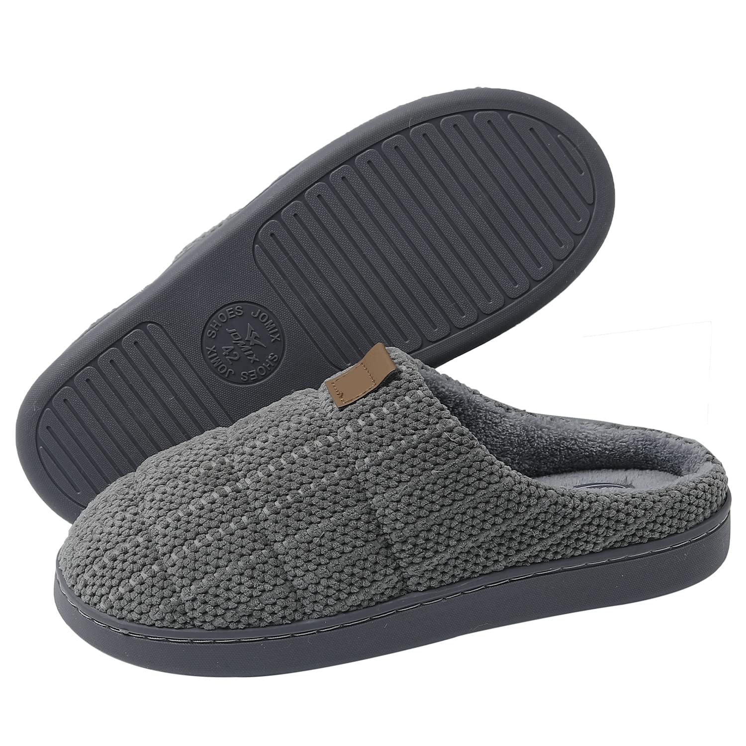 JOMIX Pantofole Uomo Invernali Chiuse CiabatteCasa Calde e Comode