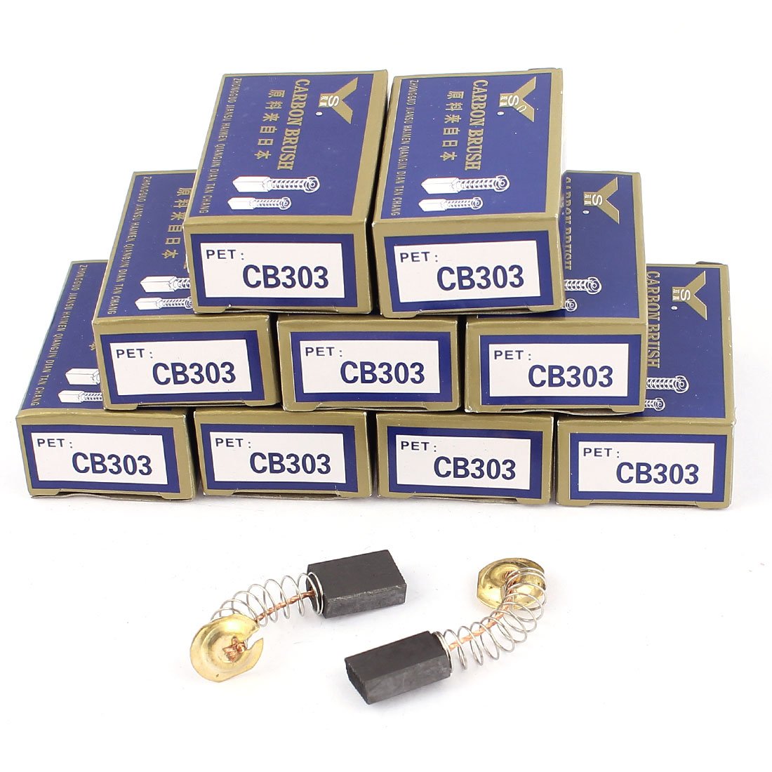 Aexit 10Pairs (Electrical equipment) CB303 Motor Carbon Brush 16 x 11x 4.8mm for Hitachi (44ry605qf448) Power Tool