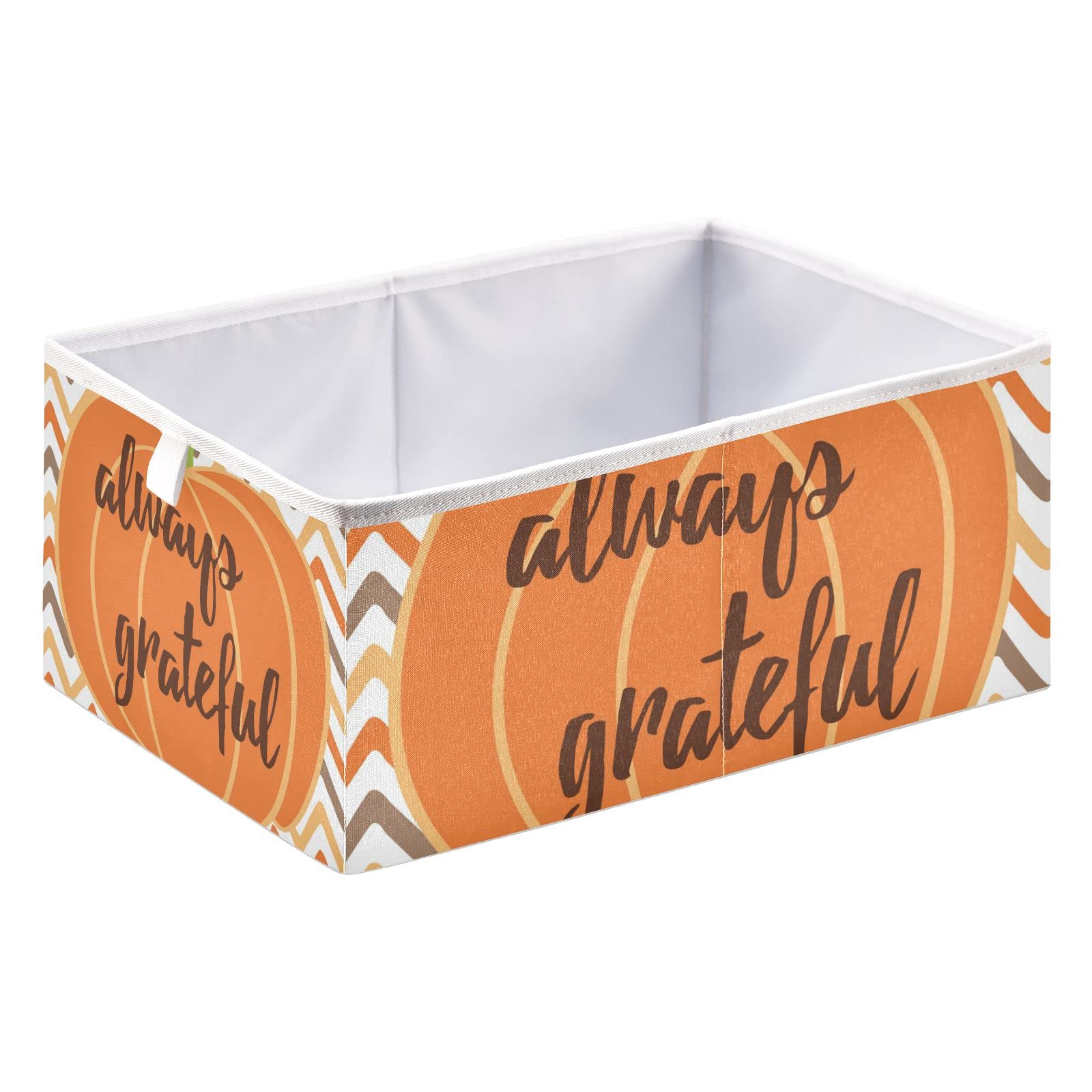 Mnsruu Paniers de rangement pliables avec couvercles, feuilles de citrouille d'automne, boîtes de rangement pour l'Action de grâce, paniers à vêtements pour l'organisation