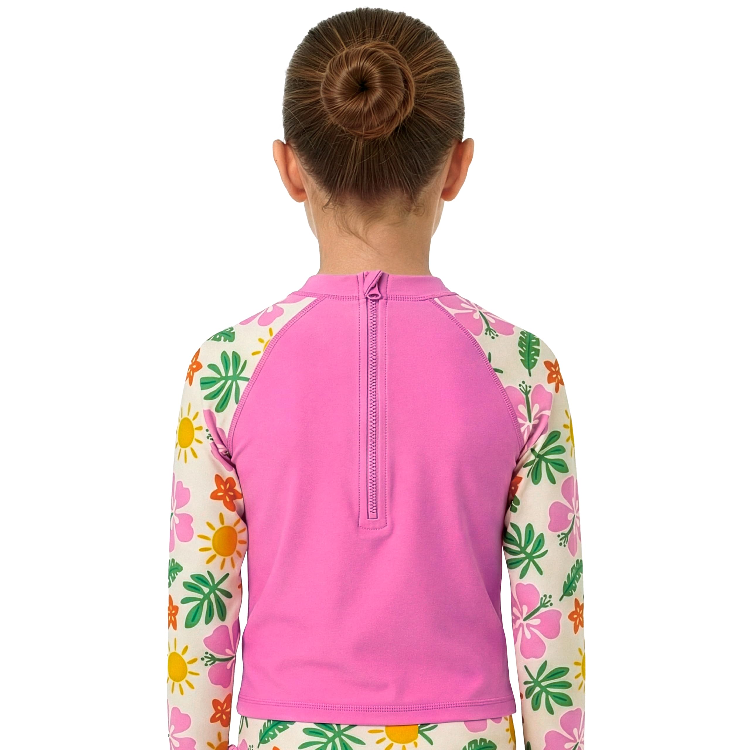 Disney Maillot de Bain Filles Lilo et Stitch, Maillot De Bain Piscine 2 Pièces Lilo à Manches Longues avec Arcs, Stitch Vetement Fille