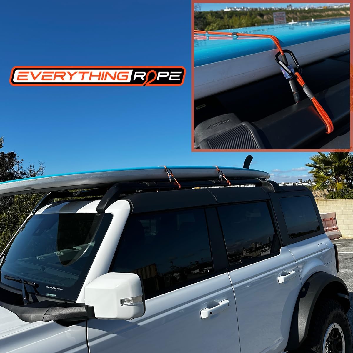 2 Pack Everything Rope Bungee Cord with Hooks Kit, These Adjustable Bungee Cords are The Last tie Downs Needed, No More Knots in Your Cargo Straps with This Shock Cord, Overland RV Camping Boat Truck