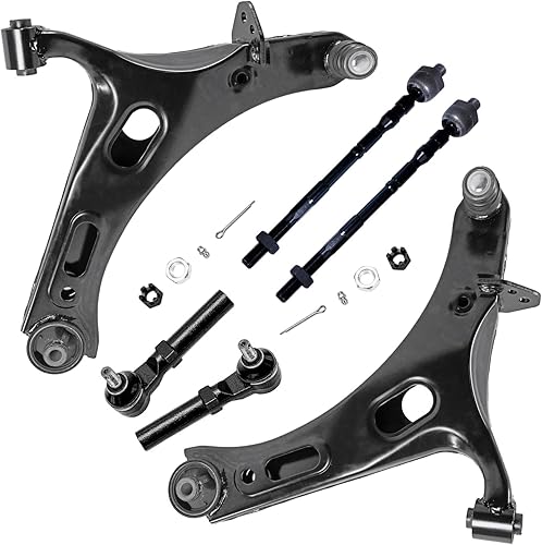 Miniatura 151 de Detroit Axle - Kit de brazos de control delanteros de 6 piezas para Hyundai Accent Kia Rio Rio5 06-10 2006 2007 2008 2009 2010 2011, 2 brazos de