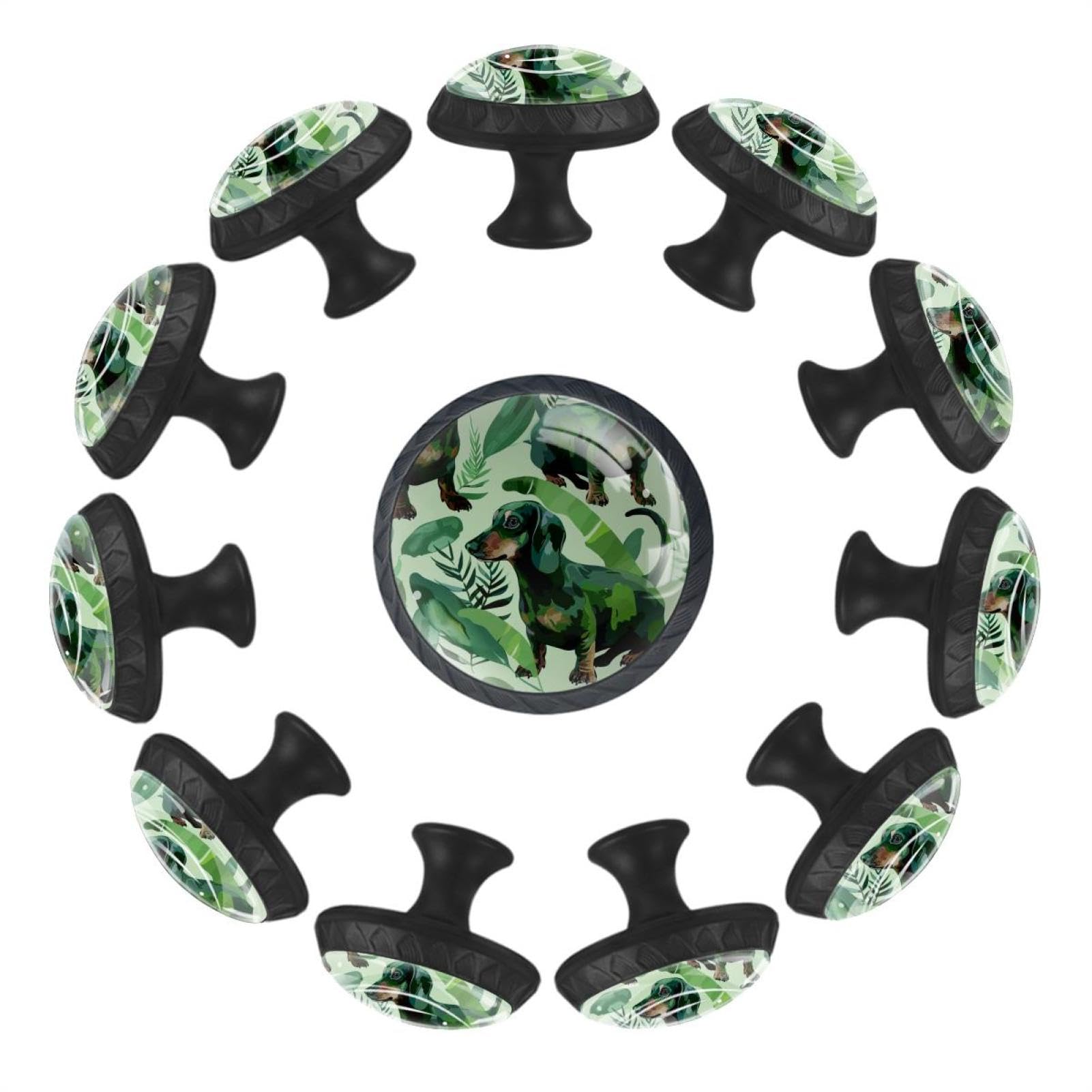 Poignées en cristal boutons de tiroir transparents vert lot de 12 pour armoire de bureau