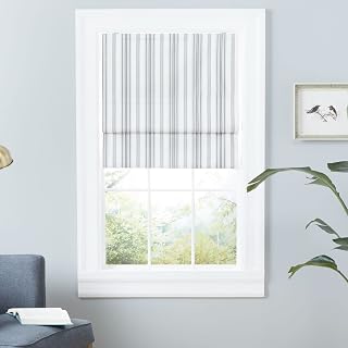 Exclusive Home Ricardo Total Blackout Roman Shade, 23"x64", Black