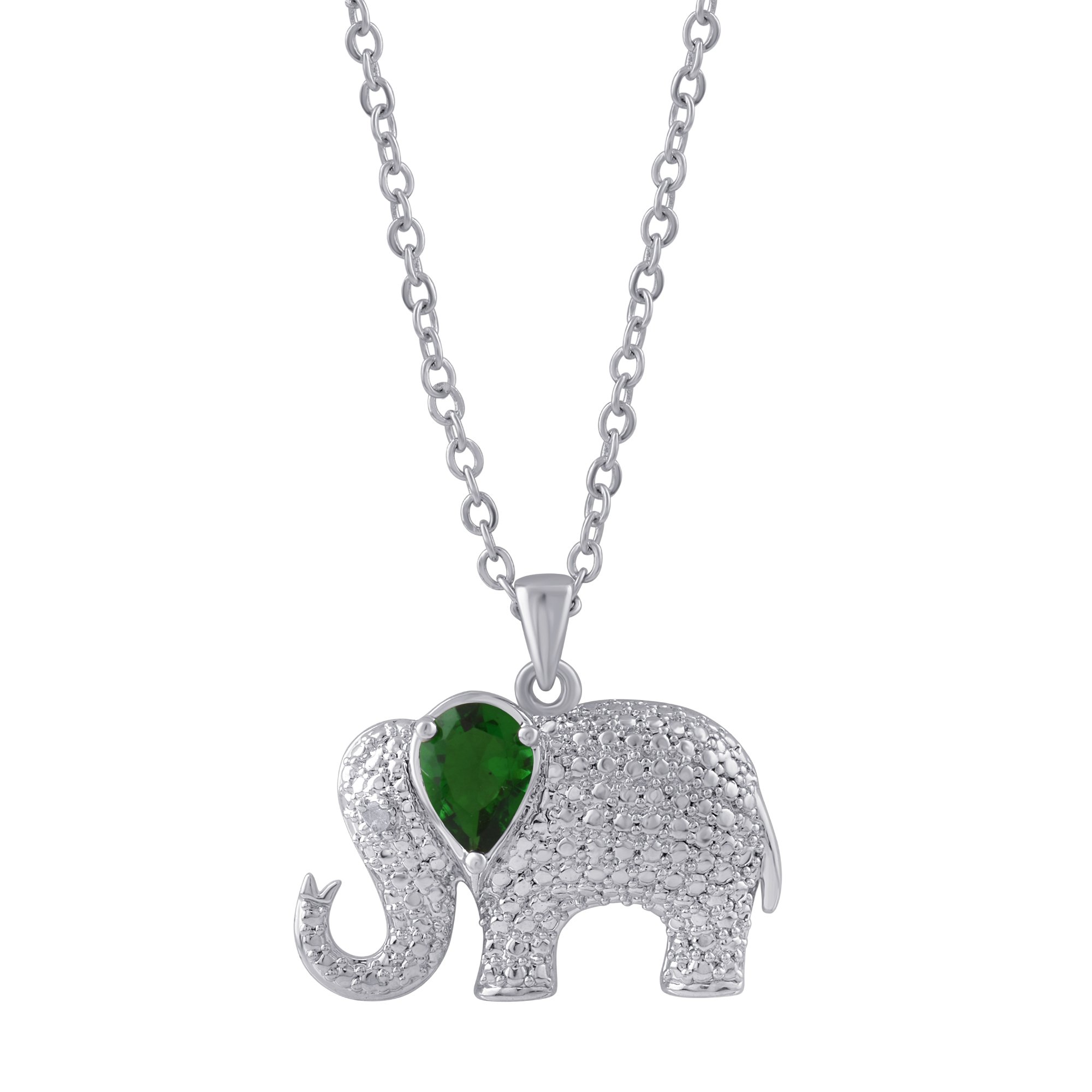 Beyond Brilliancegemstone Studded Lucky Elephant Necklace With