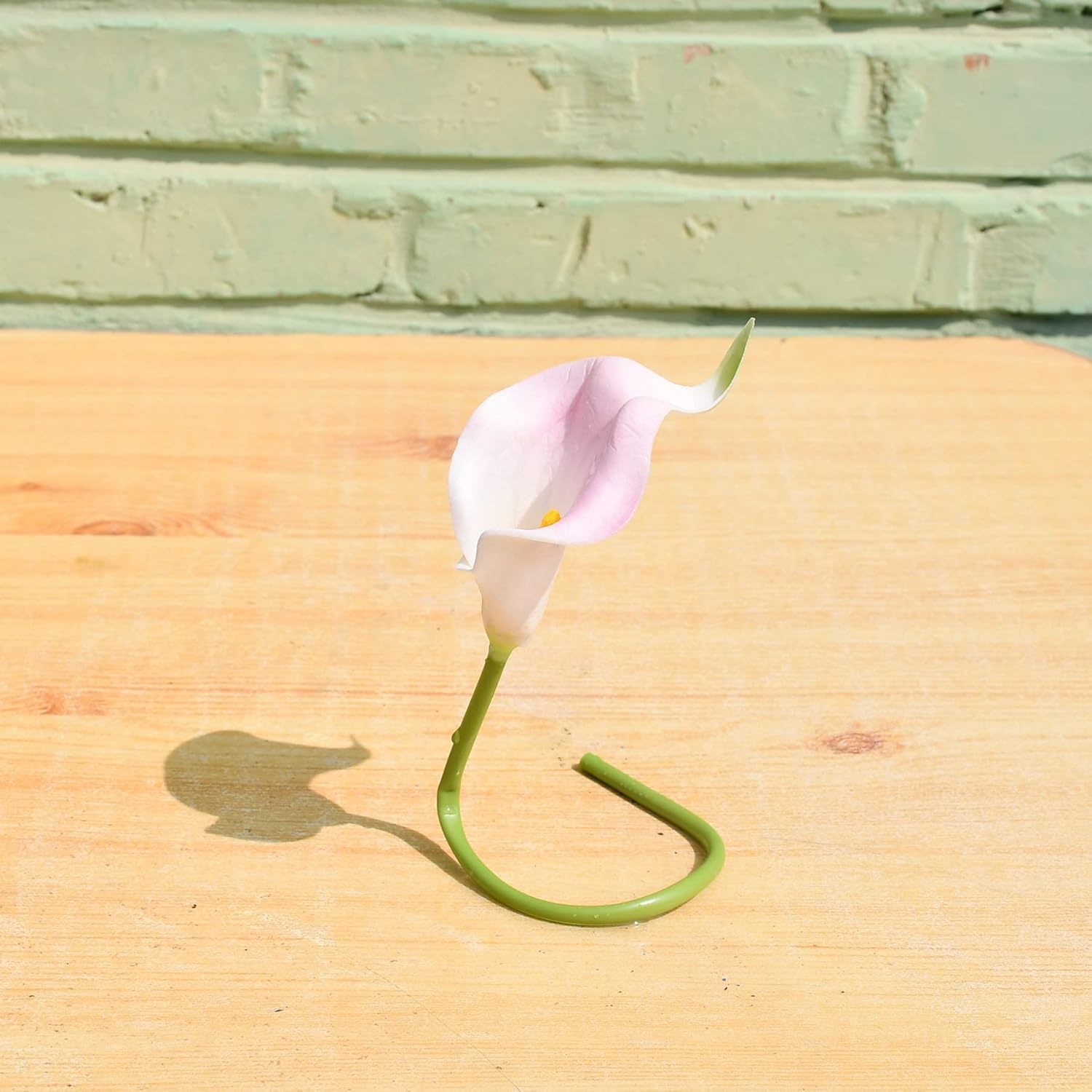 Mandy's 20pcs Light Pink Flowers Artificial Calla Lily Silk Flowers 13.4" for Home Kitchen & Wedding : Home & Kitchen