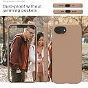 YATWIN Silicone Back Case for iPhone 16e, Soft-Touch Phone Back Cover for Apple iPhone 16e-Milk Tee, Beige gallery image