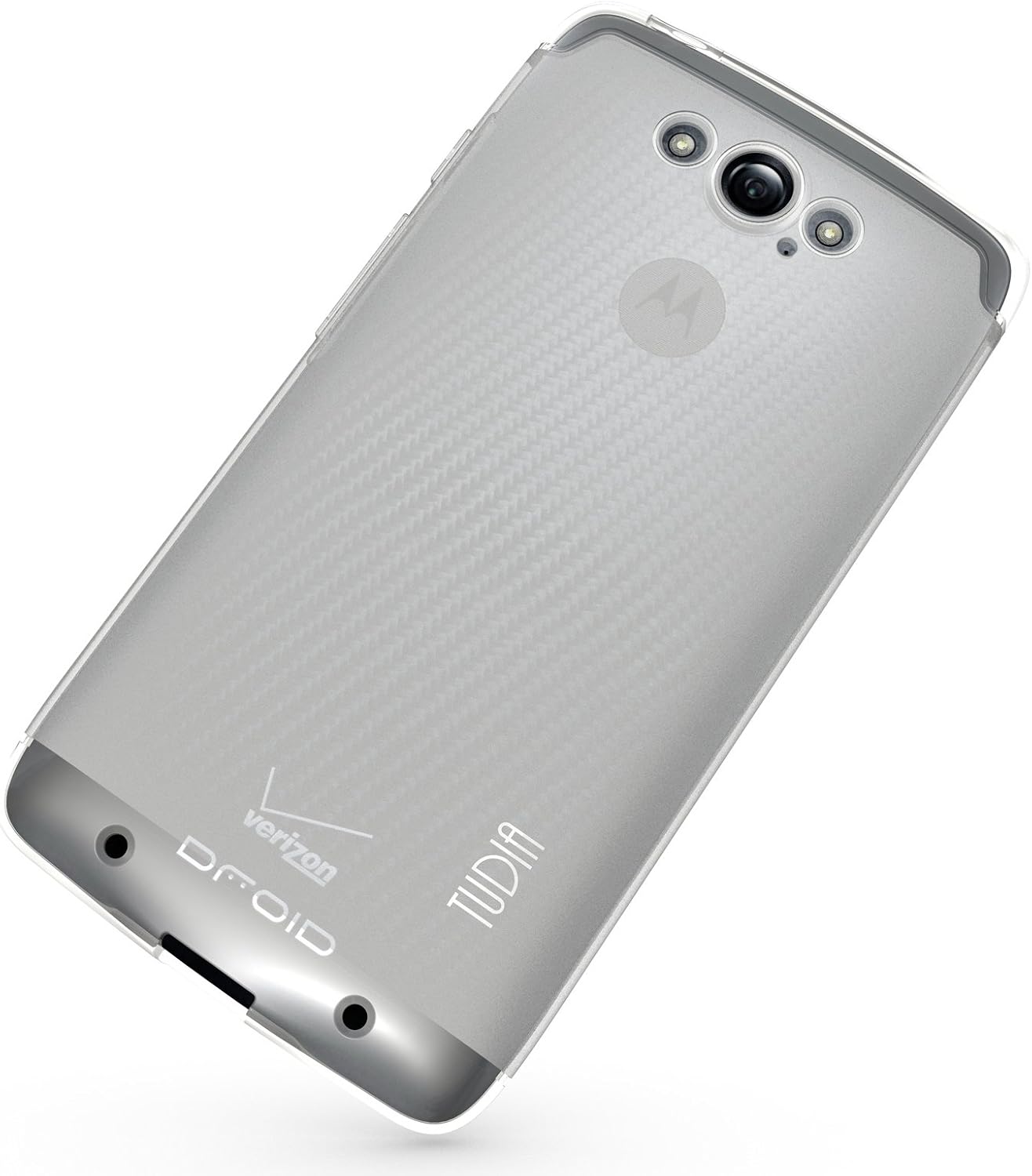 TUDIA LITE TPU Bumper Protective Case for Motorola Droid Turbo (Verizon) (NOT Compatible with Ballistic Nylon Version) (Frosted Clear)