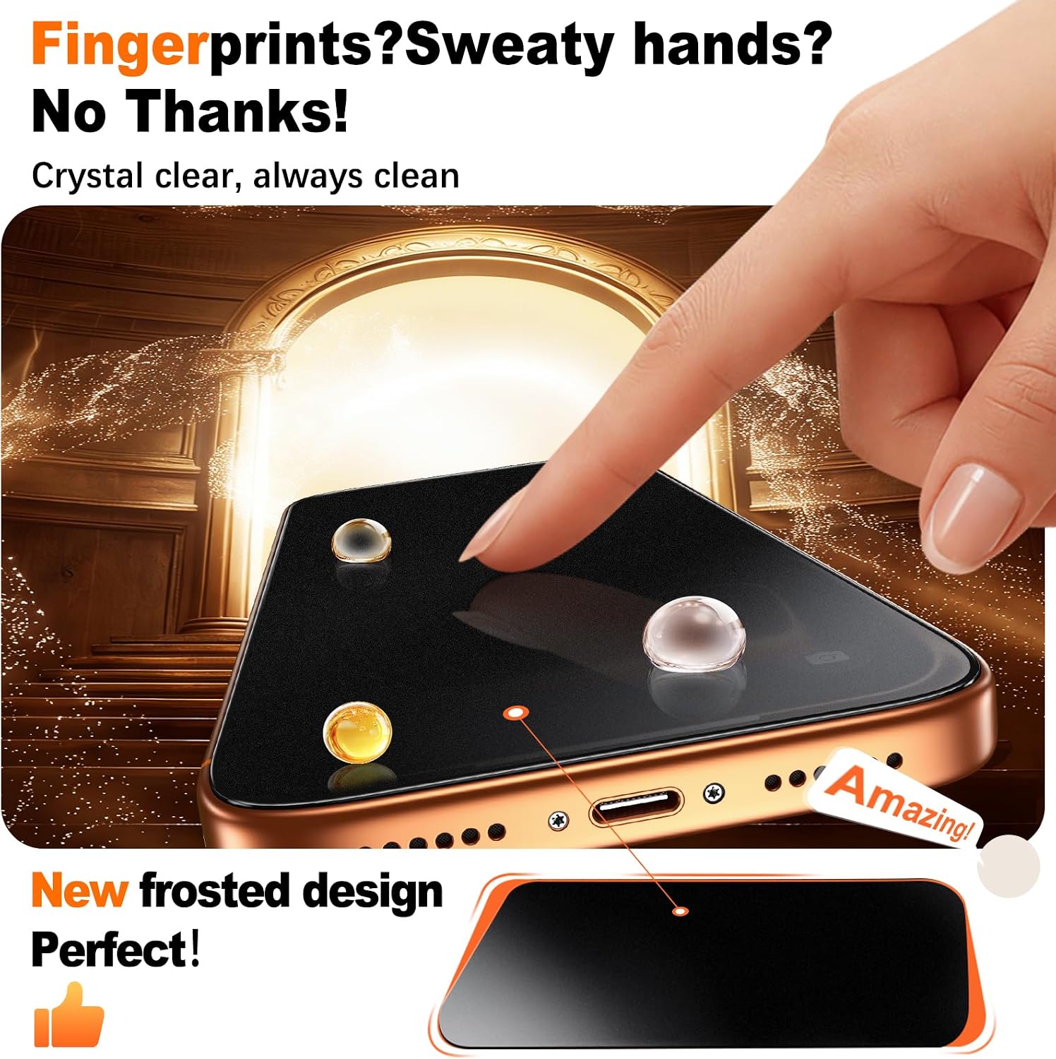 UniqueMe for iPhone 17 Pro Max Matte Privacy Screen Protector - 6.9 inch | 2 Pack,Anti-Spy,Smooth Matte Finish,9H+ Tempered Glass,Anti-Glare, Anti-Fingerprint, Bubble Free, Easy to Install