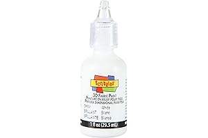 Scribbles 3D Fabric Paint for Shimmering Designs: Behold the Snowy Hues of White