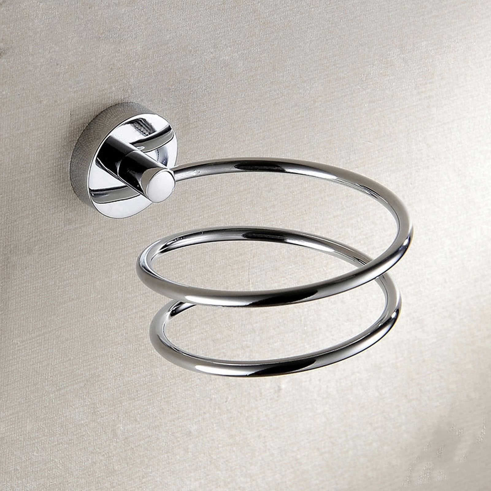 Wnvivi Stainless Steel Hair Dryer Rack,Wall Mount Blow Hair Dryer Storage Bracket,Universal Aluminum Hair Blow Dryer Rack for Bathroom Hair Salon(Silver)