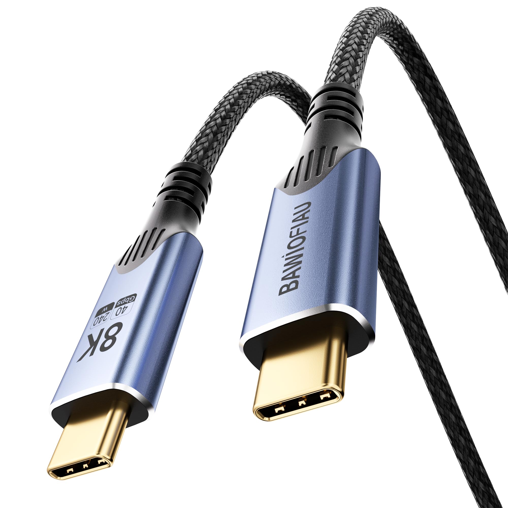240W USB C auf USB C Kabel 1M, USB 4.0 Kabel 40Gbps,PD3.1 Schnellladekabel type c ladekabel Kompatibel für Thunderbolt 4, usbc data cable Datenkabel für Laptop, Tablet,SSD