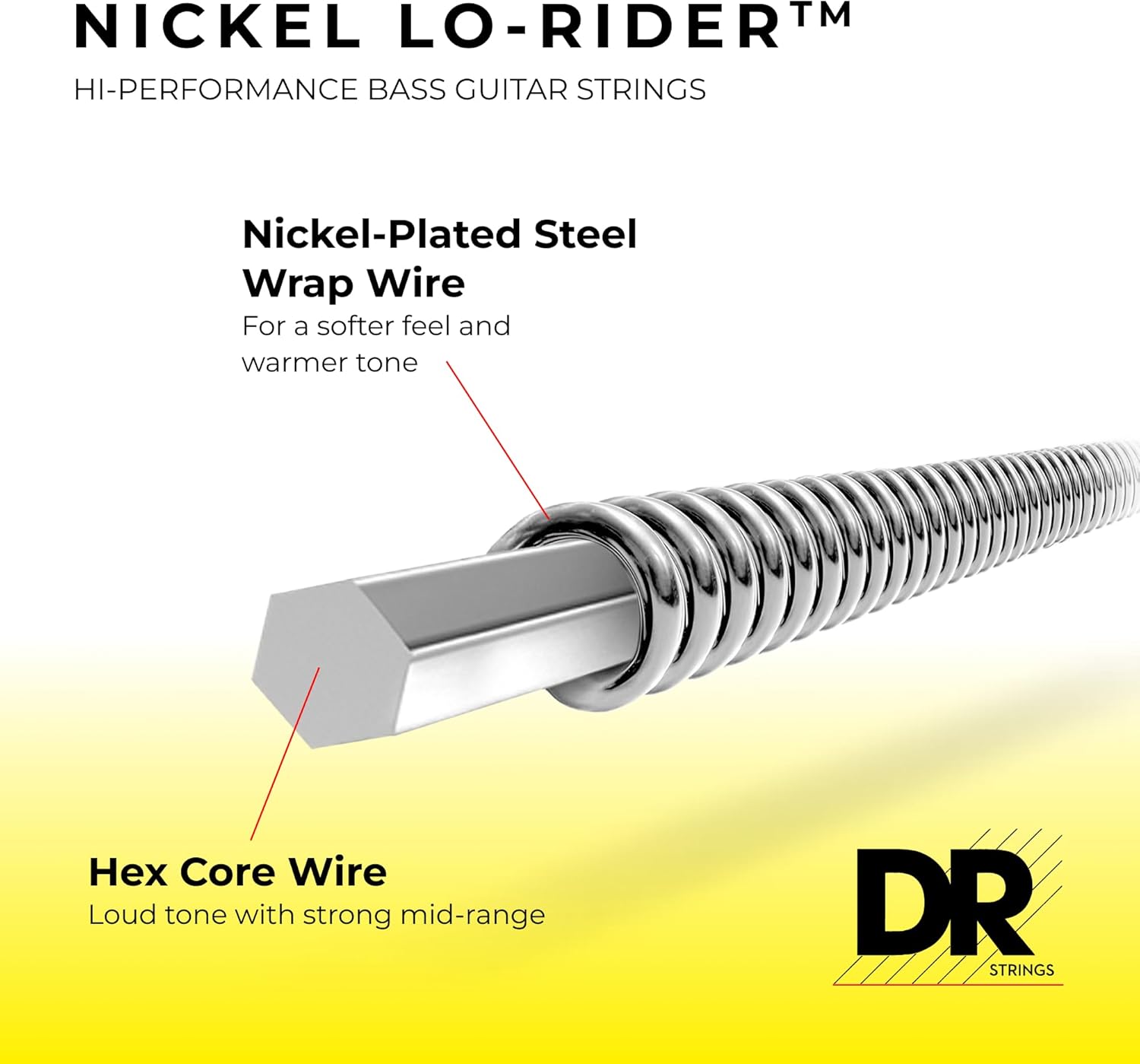 DR Strings Nickel Lo-Rider Bass Strings