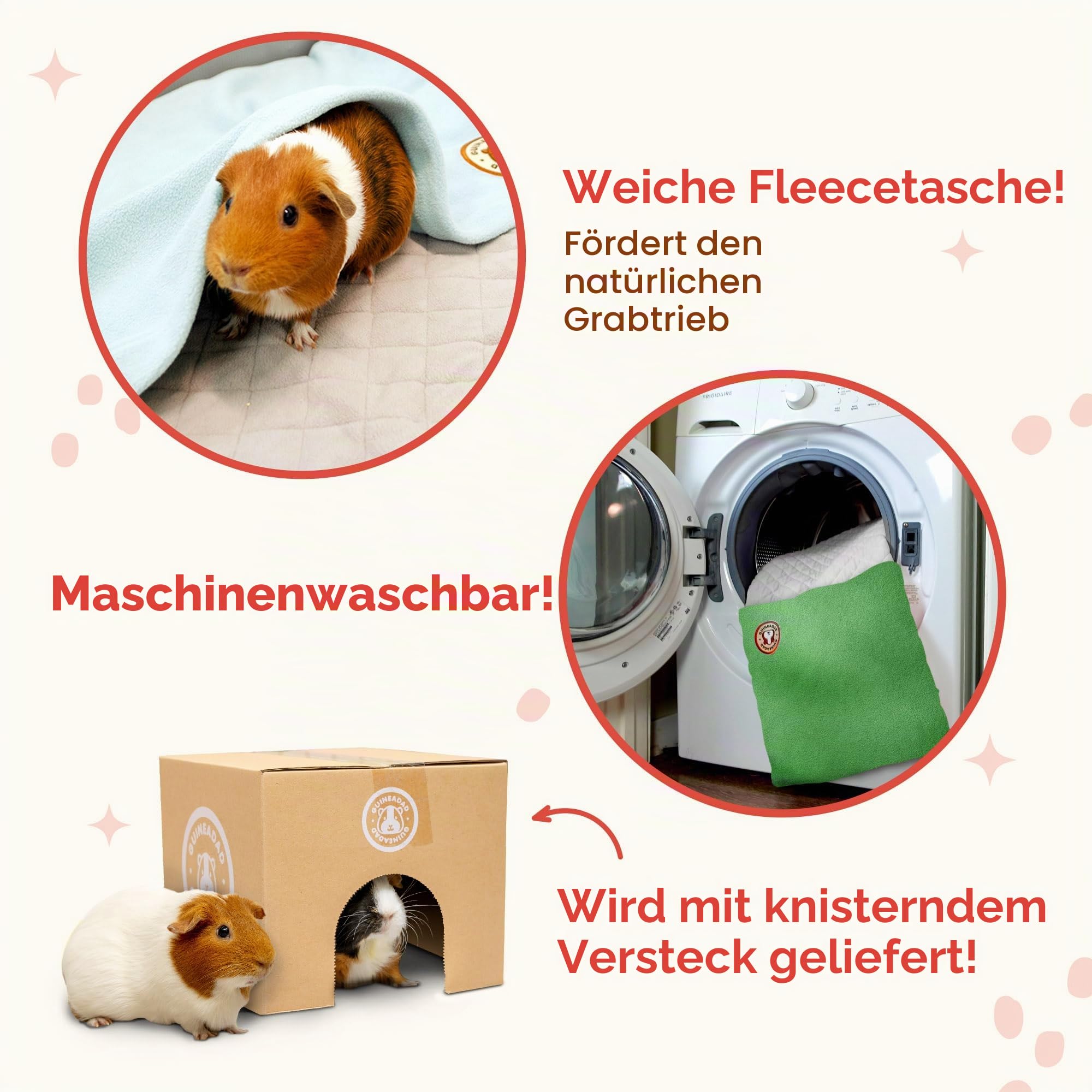 GuineaDad Liner - C & C 2x3 Größe, Gelb | Meerschweinchen Fleece Käfig Liner | Meerschweinchen Bettwäsche | Graben Taschenhülle | Extra saugfähiger Bambus | Wasserdichter Boden
