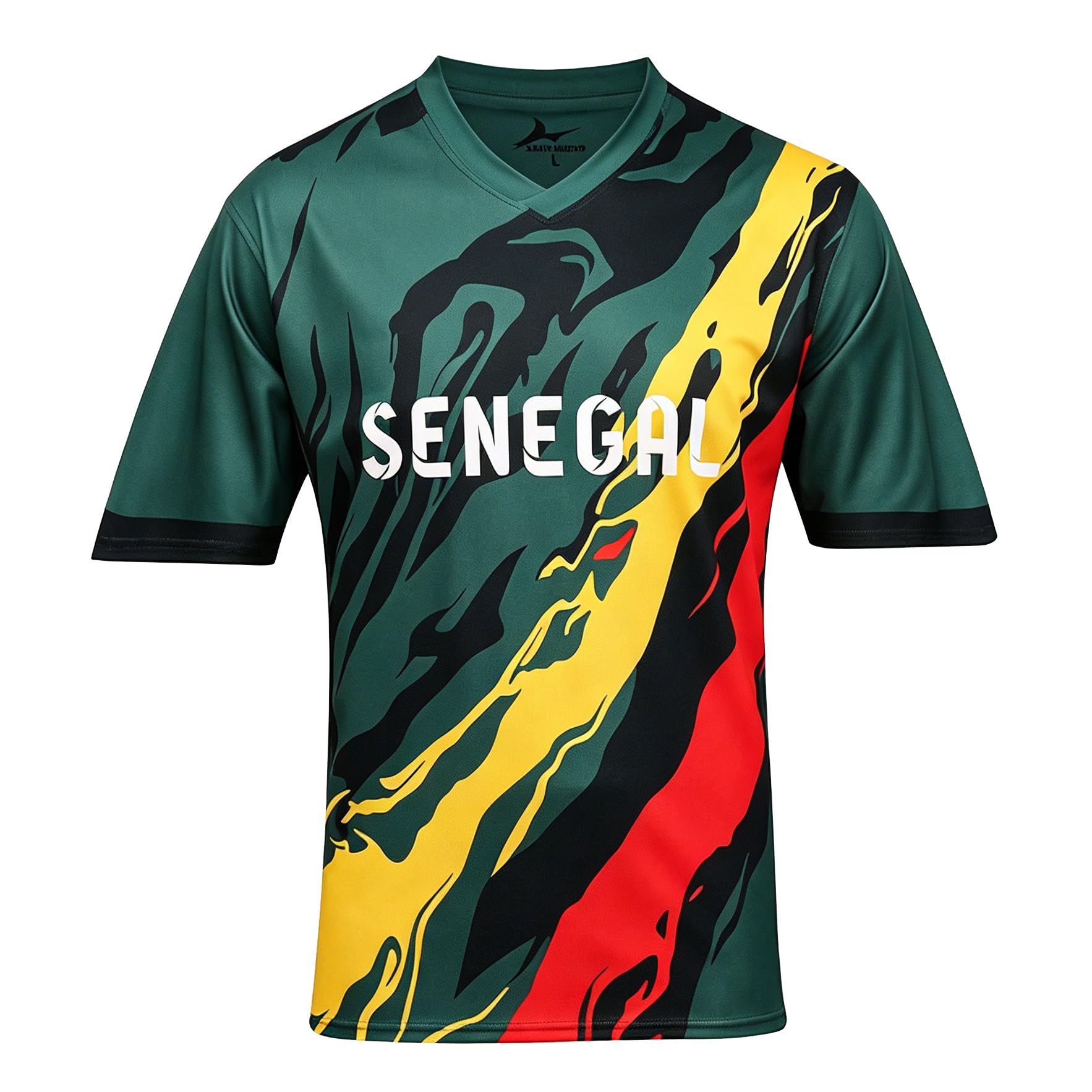 2026 Football Cup T Shirts Soccer Fans 48 National Teams Sport Casual National Flag Printing Short Sleeve Mens Womens Training Stretch Breathable Quick Dry Tee Shirt Senegal M — image 1