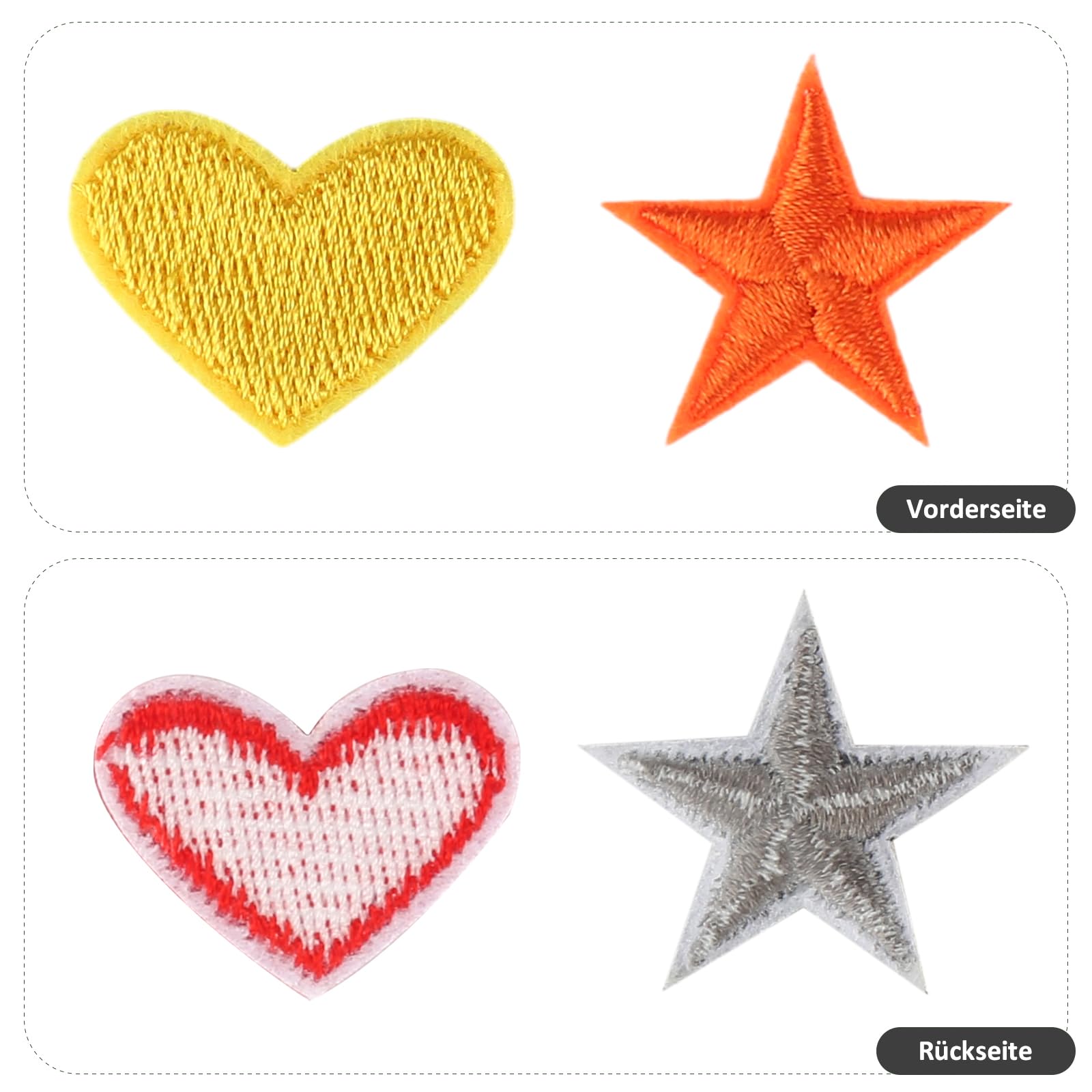 6 Toppe Termoadesive A Cuore Con Strass - Argento Per Decorare Vestiti, Jeans E Zaini - Foto 2