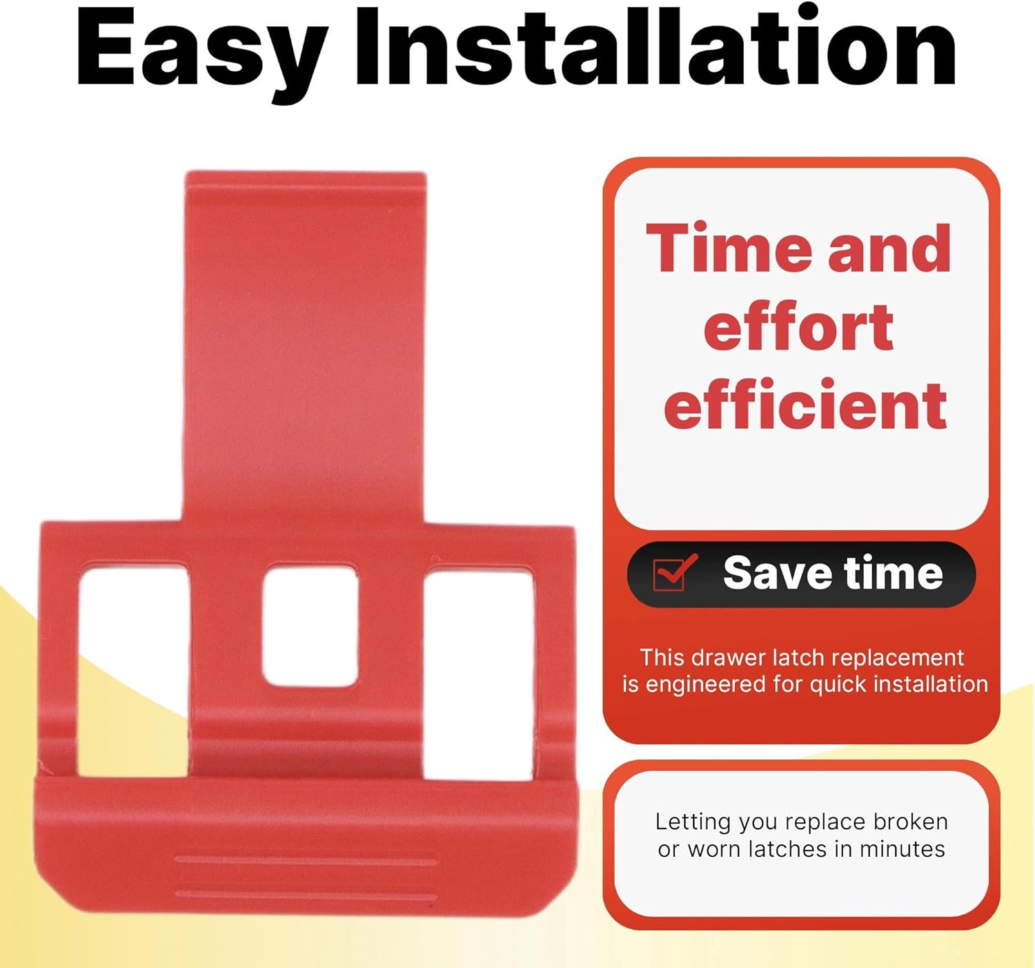 2 Pack Replacement Latch for Drawer Tool Box – Precision Compatibility,Red