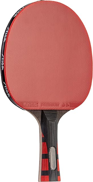 Raquete de tênis de mesa de nível de desempenho Evolution STIGA feito com borracha aprovada para torneios, multi, 1 Racket
