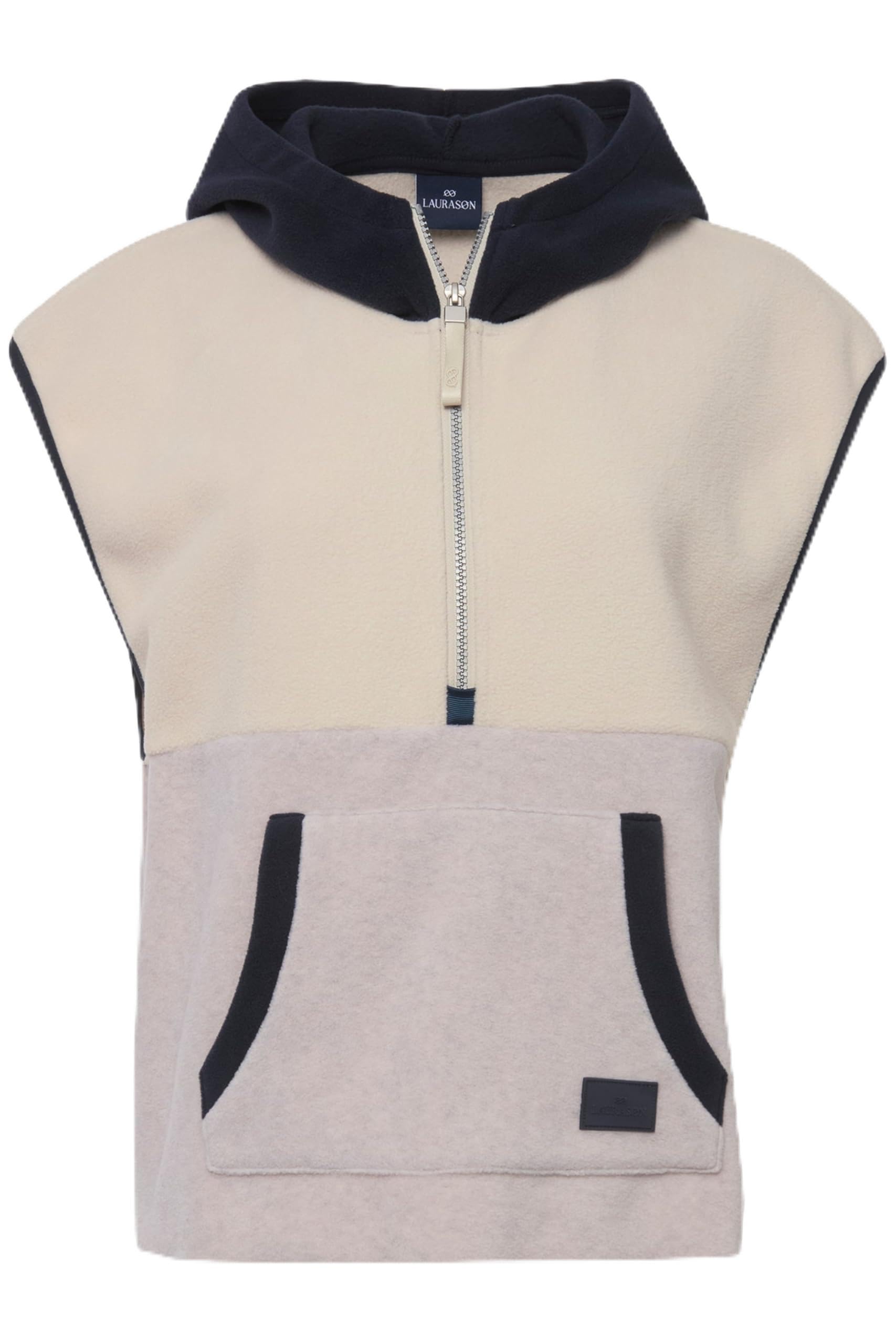 Laurasøn Pullunder, Fleece, farbige Kapuze, Oeko-TEX 824860