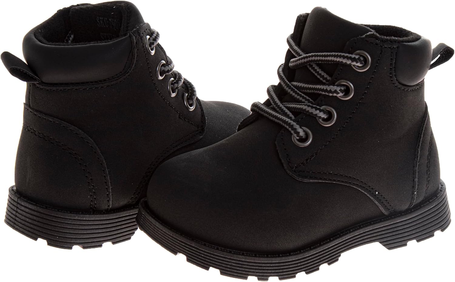 Josmo Kids Construction Boots MidCalf Workboot Walking Winter Hiking Climbing Snow Boots For Kid Sizes: 5-10 Toddler 11-13 Little Kid 1-4 Big Kid