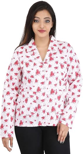 Tip Top Enterprises PurpleFly-spreading joy Cotton Sun Coat for Women's &amp; Girls - Helps to Protect From Sunrays, Dust Poll...