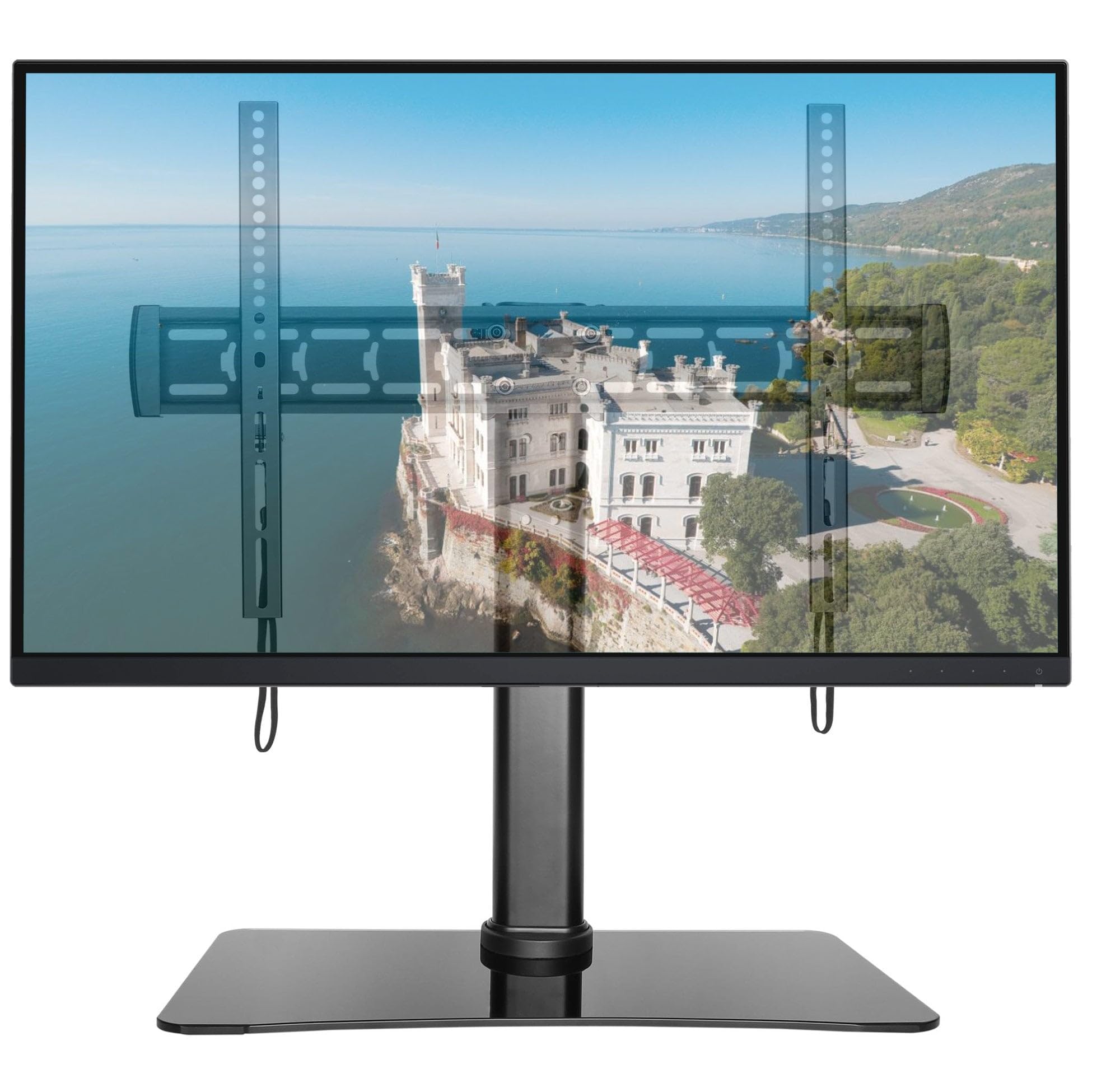 Techly 106695 Supporto Slim Universale da Tavolo per TV LED LCD 32-55" Nero