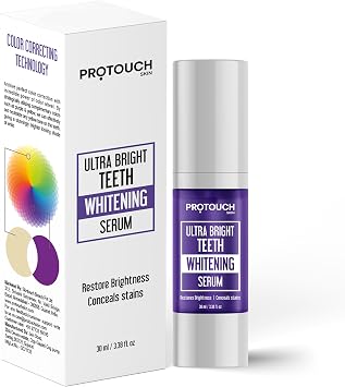 PROTOUCH Ultra Bright Teeth Whitening Serum | Purple Toothpaste for Teeth Whitening | Enamel Safe | 30 ml