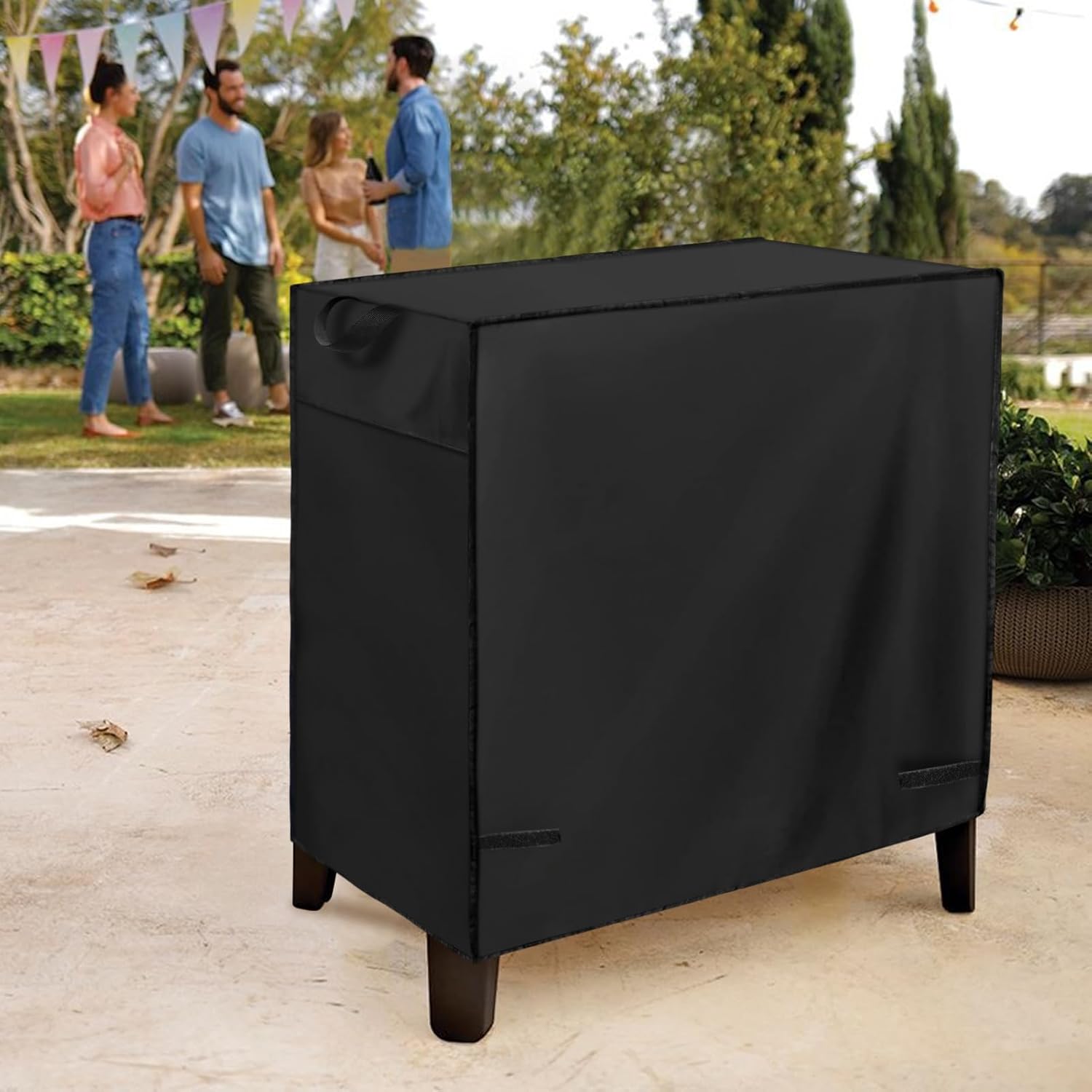 Patio Cooler Cart Cover,Fits for Most 80-100 Quart Rolling Cooler Cart,Waterproof Patio Ice Chest Protective Covers for Outdoor Bar Cart