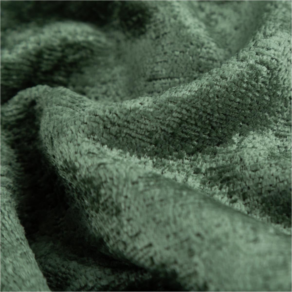 Upholstery Fabric Curtain Fabric Thermal Fabric Chenille Petproof Non-Flammable Dark Green 140 cm Width Sold by the Metre (140 cm Width)