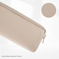 Vista 4 de Estuche para lápices de gran capacidad, bolsa de color puro para bolígrafos con cremallera, bolsa de almacenamiento estacionaria para oficiales Caqui