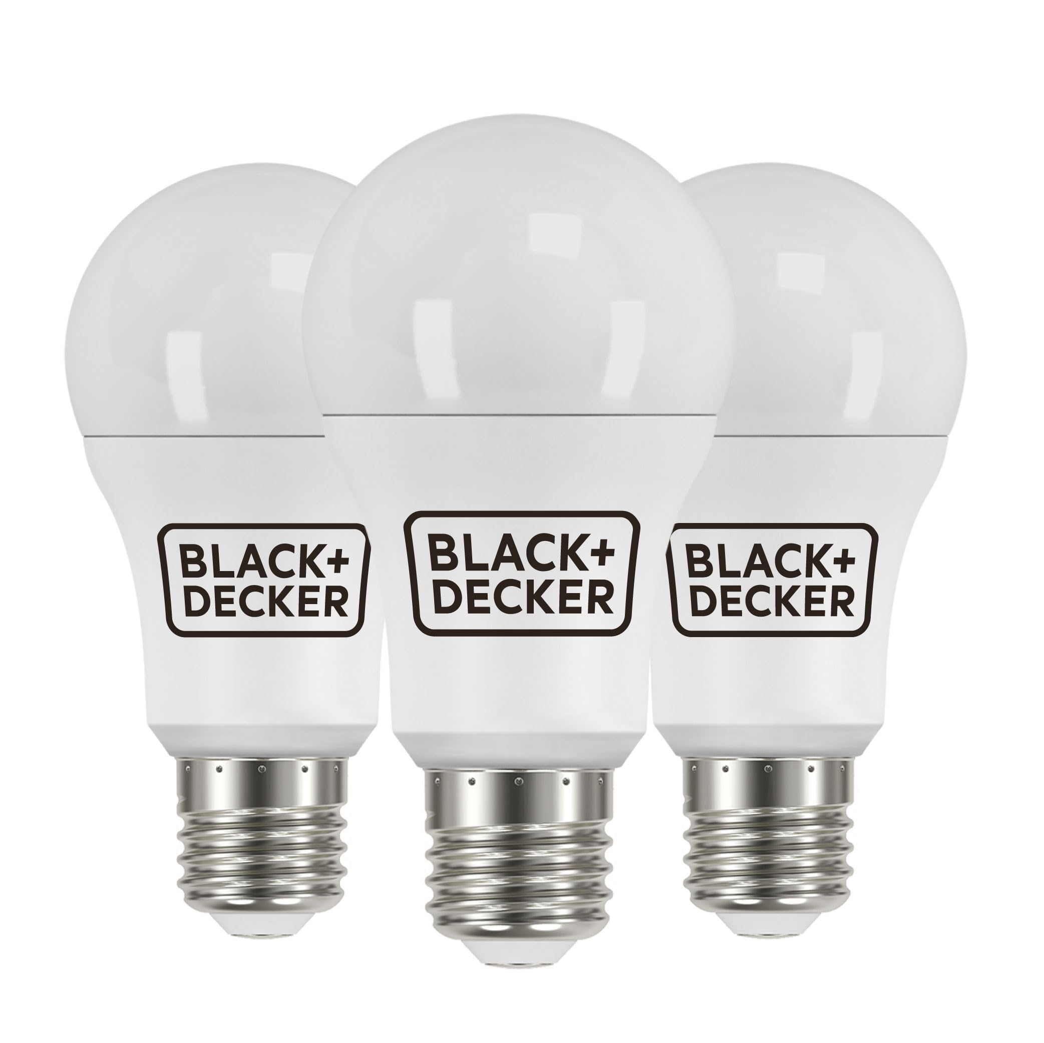 BLACK+DECKER® - LED GLS Lightbulbs - Pack of 3 Light Bulbs • 12.6W • E27 Screw Base • Daylight 65000K • Non-Dimmable • 1521 Lumens • Energy Class E